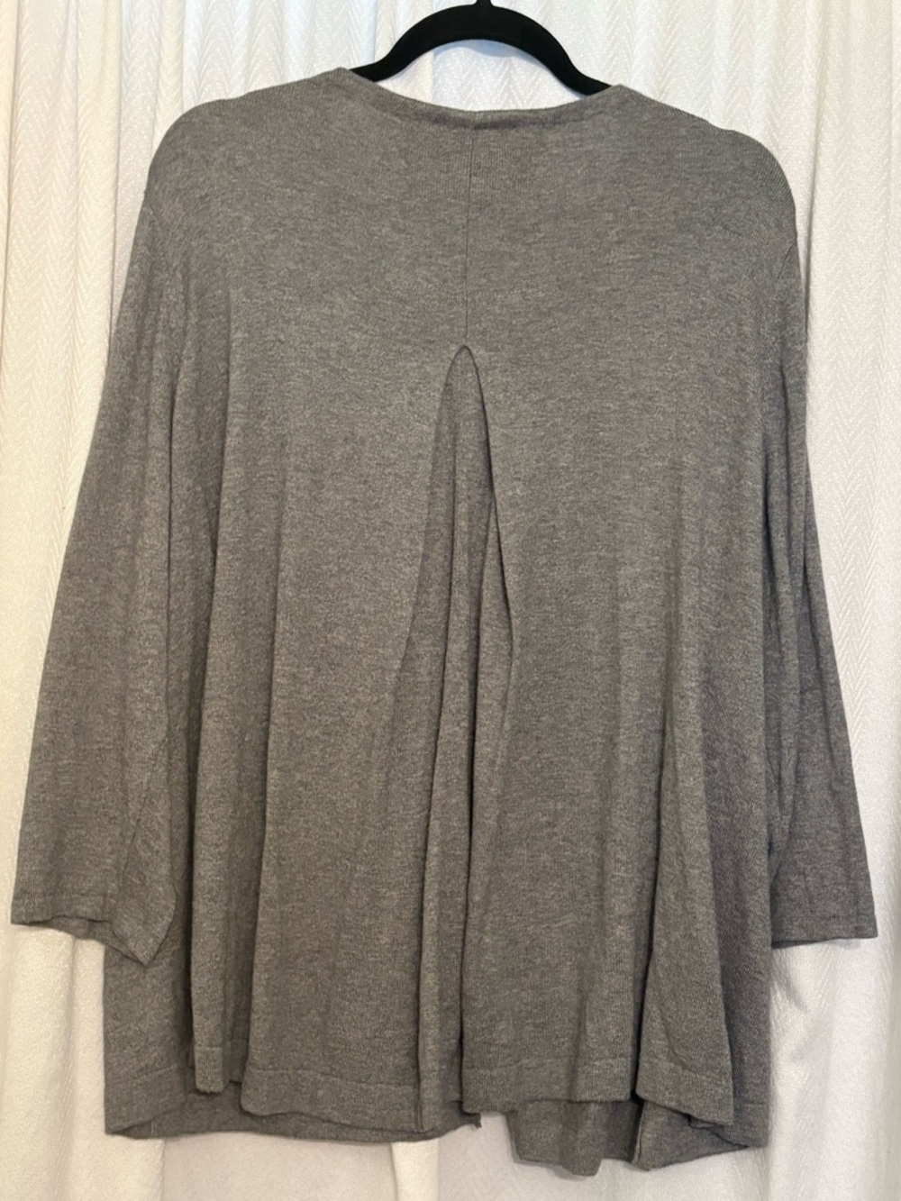 J. Jill Gray Button-Front Gray Cardigan - Picture 3 of 3